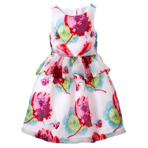 Janie and Jack Floral Peplum Dress
